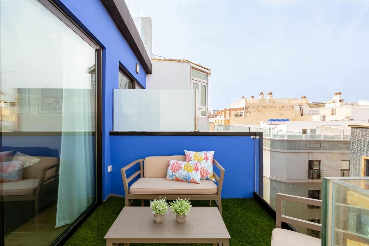شقة Luxury Penthouse With Jacuzzi La Strada لاس بالماس دي غران كاناريا المظهر الخارجي الصورة